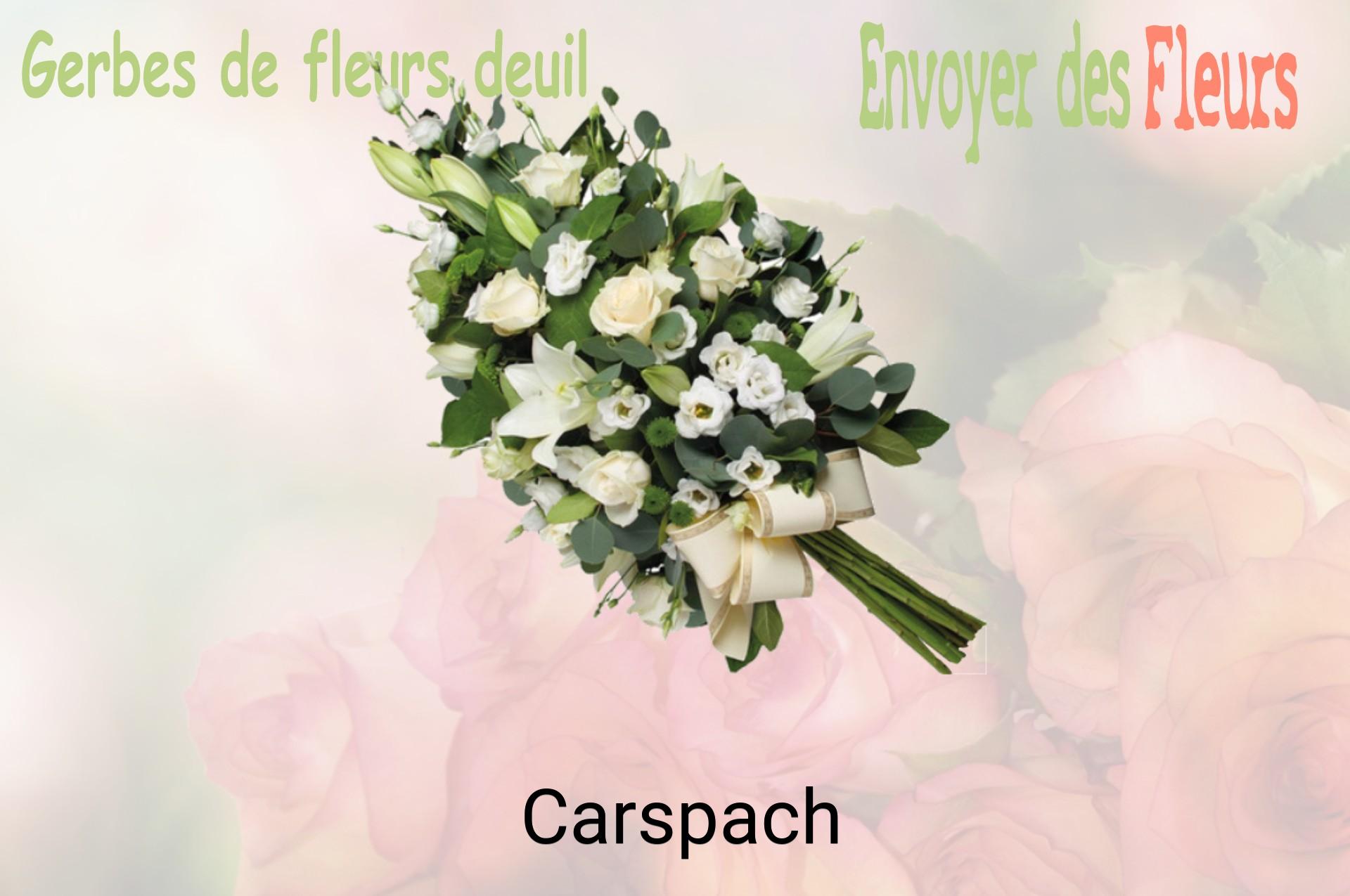 Gerbe de fleurs de deuil livrée à Carspach